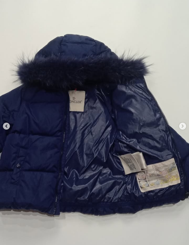 Authentic Moncler Enfant Kids Luxury Two-Piece Winter Snowsuit Set