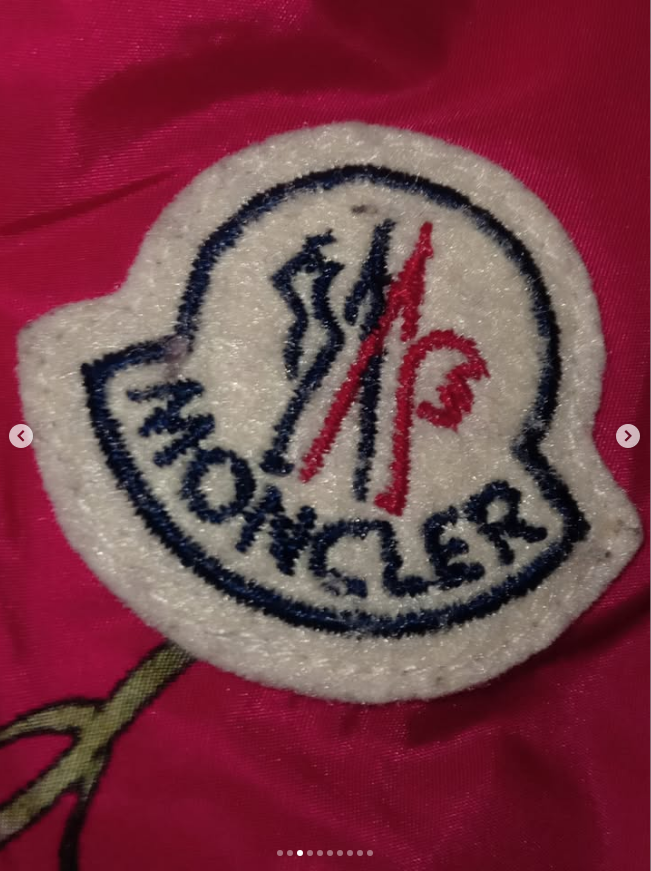 Original Moncler Enfant "Giasone" Girls Luxury Floral Windbreaker Jacket (8 Years / 130 cm)