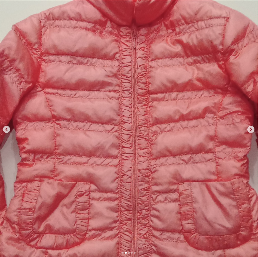 Original Moncler Kids "Longue Saison" Ruffle Down Jacket (4 Years / 104 cm)