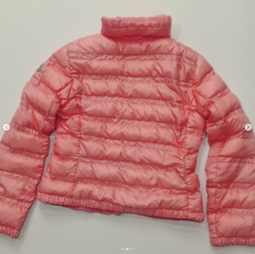 Original Moncler Kids "Longue Saison" Ruffle Down Jacket (4 Years / 104 cm)