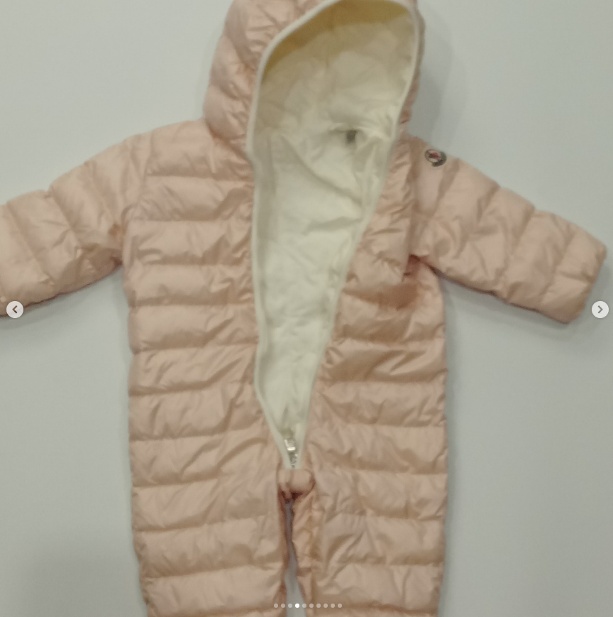 Original Moncler Baby Enfant Luxury Down Jumpsuit / Snowsuit (6-9 Months / 68-74 cm)