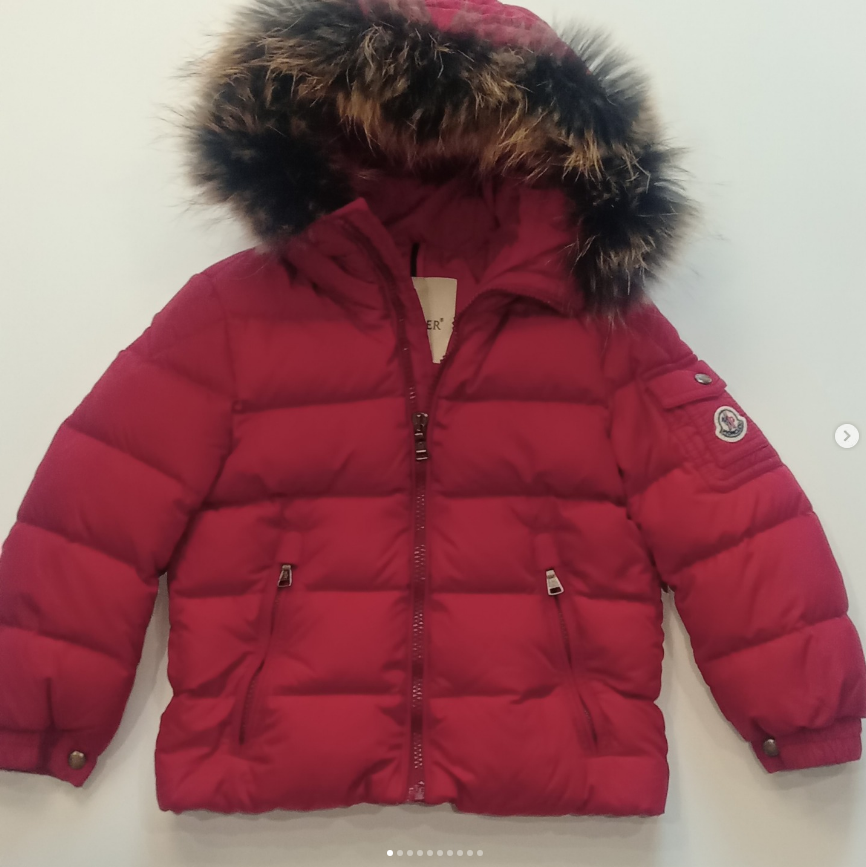 Original Moncler Enfant "Byron" Kids Luxury Fur Down Jacket (4 Years / 104 cm)