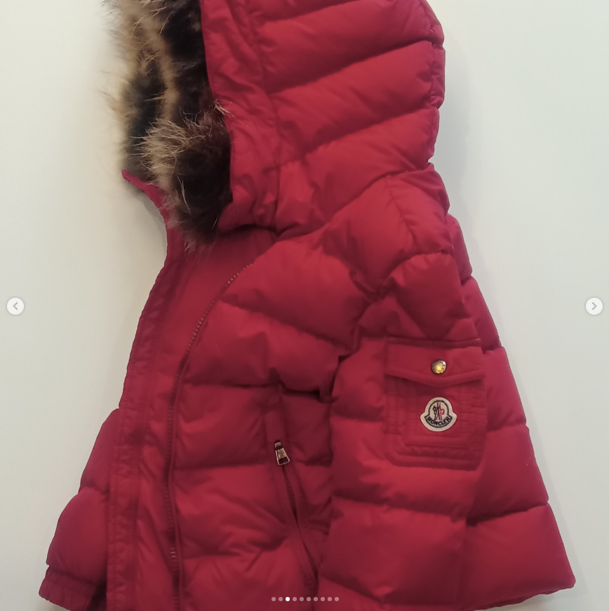 Original Moncler Enfant "Byron" Kids Luxury Fur Down Jacket (4 Years / 104 cm)