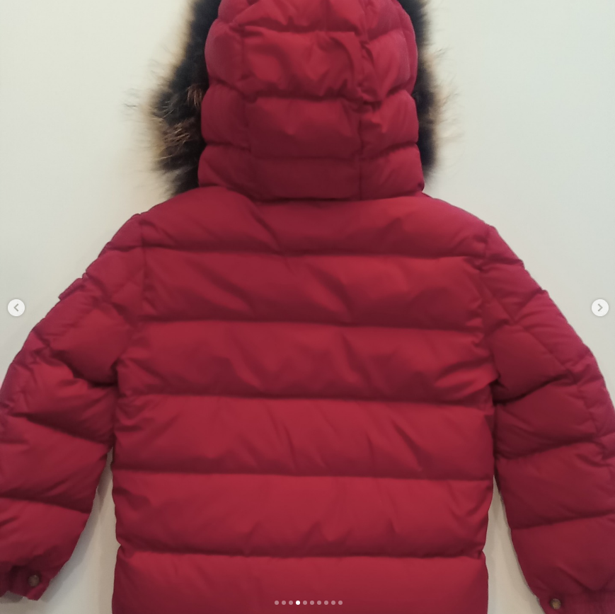 Original Moncler Enfant "Byron" Kids Luxury Fur Down Jacket (4 Years / 104 cm)