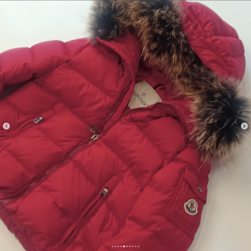 Original Moncler Enfant "Byron" Kids Luxury Fur Down Jacket (4 Years / 104 cm)