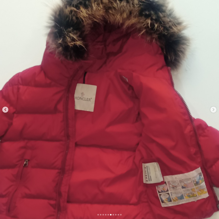 Original Moncler Enfant "Byron" Kids Luxury Fur Down Jacket (4 Years / 104 cm)
