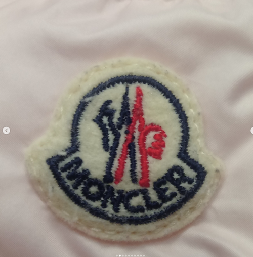 Authentic Moncler Kids Odile Hooded Down Jacket - Light Pink / Size 18-24 Months