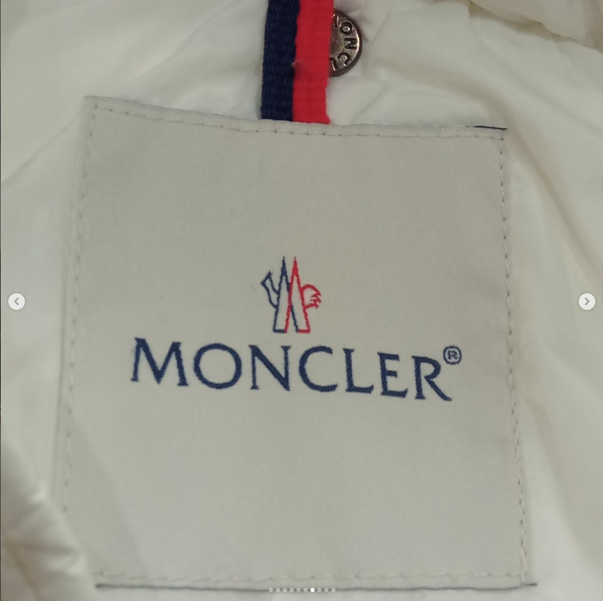 Original Moncler Baby Enfant Pure White Down Snowsuit with Real Fur & Booties (6-9 Months / 68-74 cm)