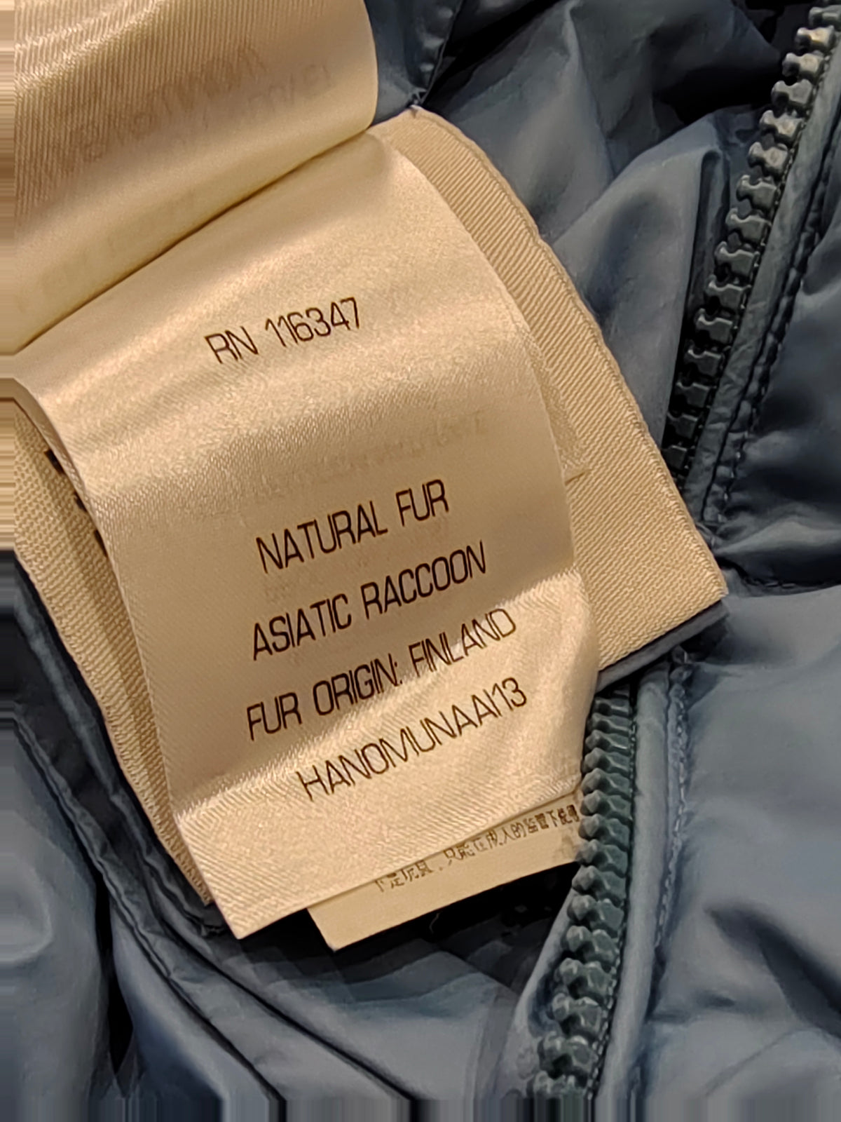 Original Moncler Enfant Baby Blue Down Snowsuit with Finland Real Fur (18-24 Months / 86 cm)
