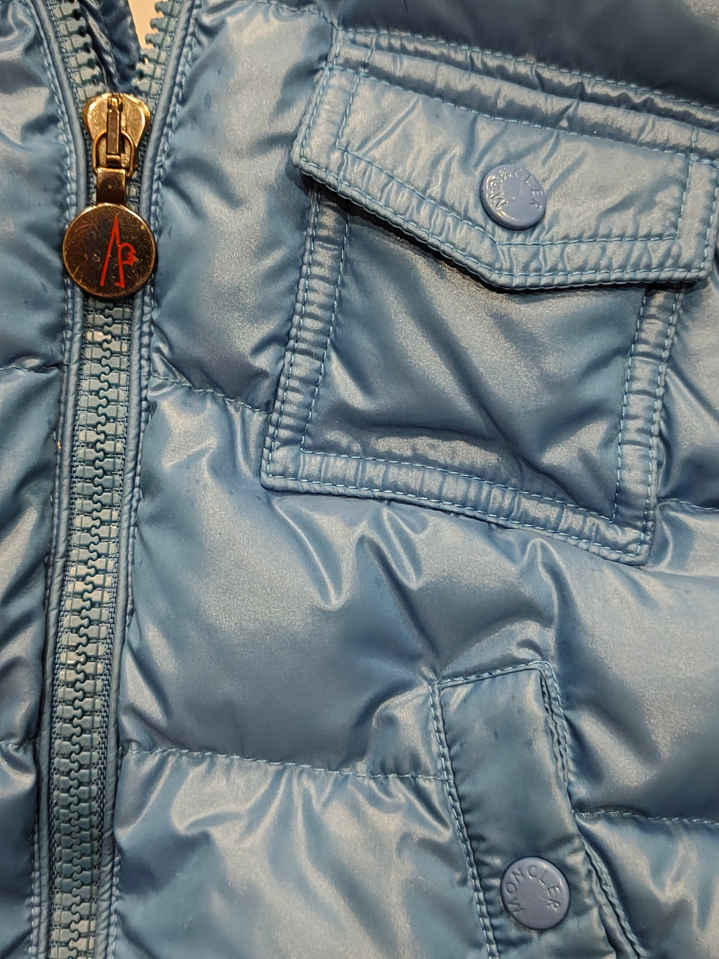 Original Moncler Enfant "Remy" 2-Piece Luxury Fur Ski Down Set (2 Years / 92 cm)