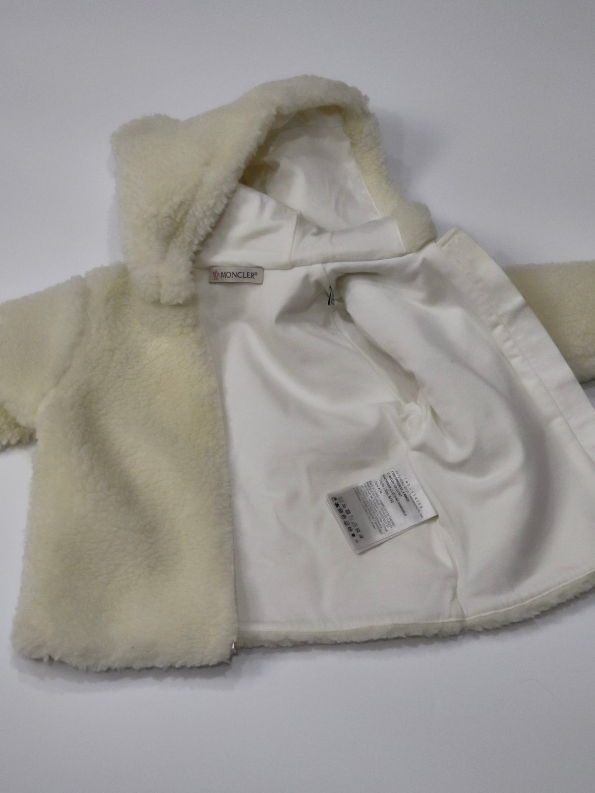 Original Moncler Baby "Bear Ears" Luxury Plush Fleece Jacket (9-12 Months)