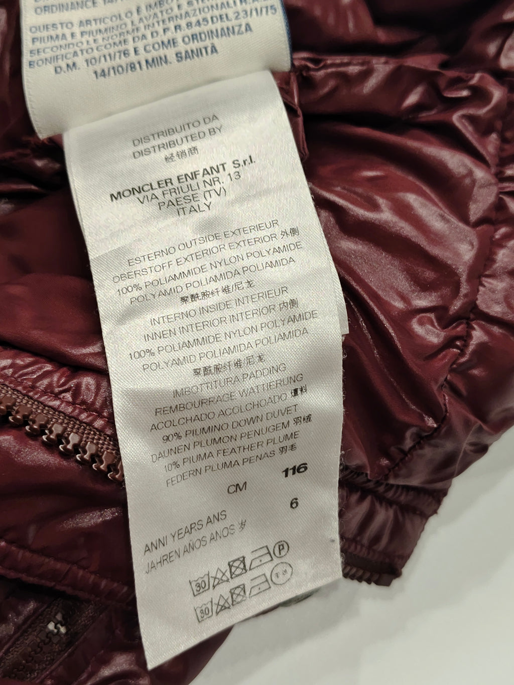 Original Moncler Enfant Kids Luxury Down Ski Pants / Snowsuit (6 Years / 116 cm)
