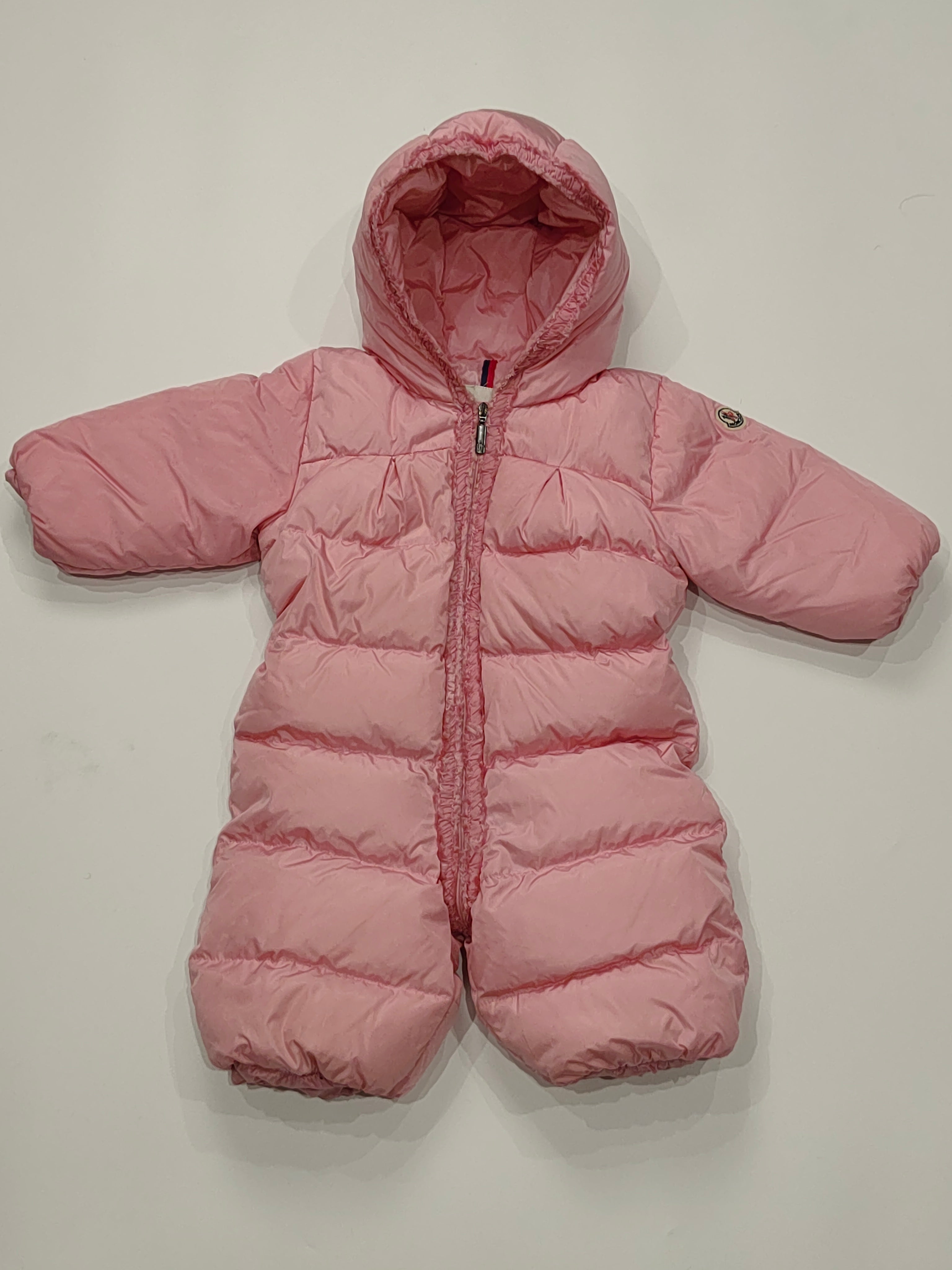 Original Moncler Enfant Baby Girls Luxury Down Snowsuit (6-12 Months)