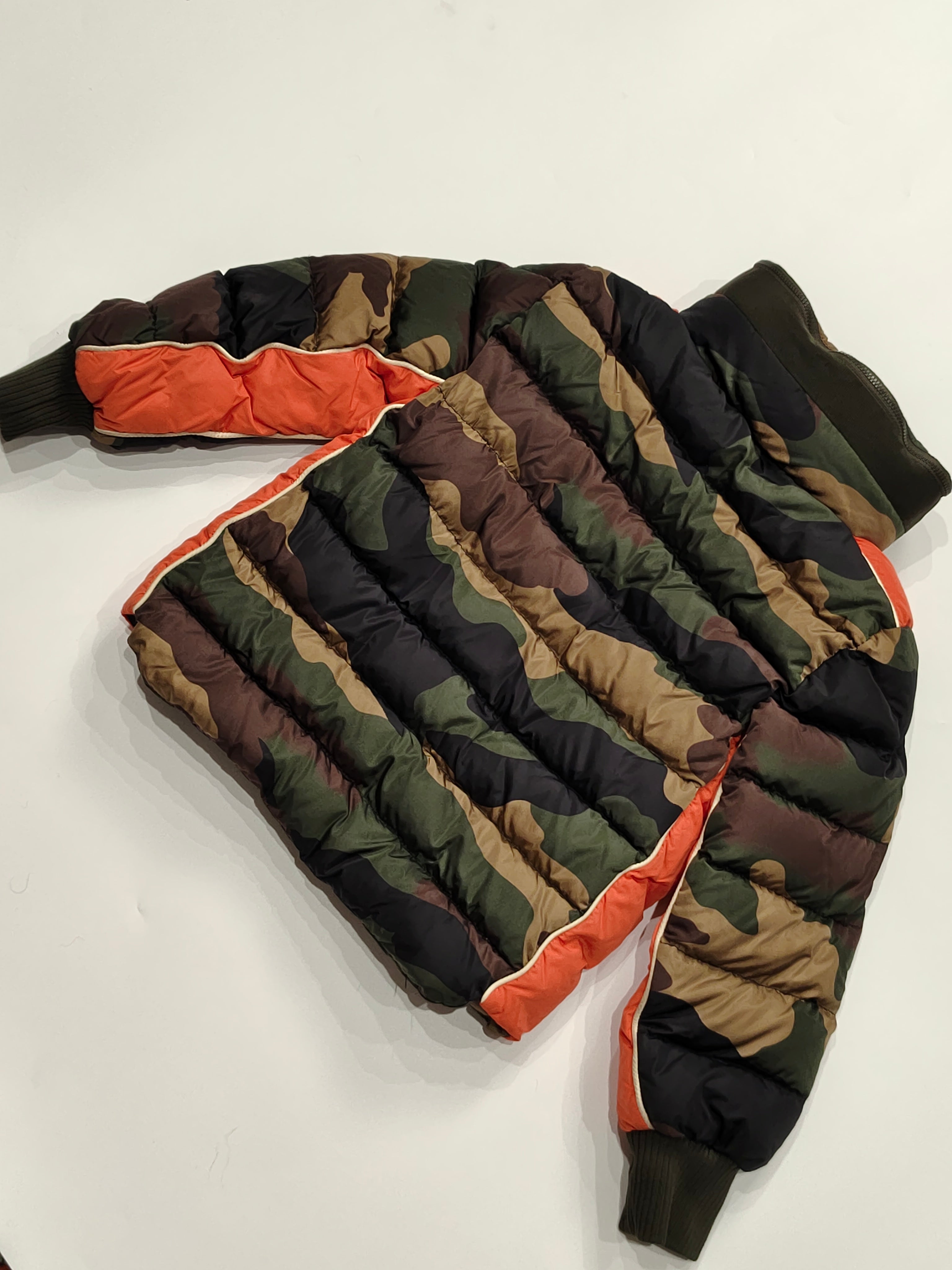 Original Moncler Enfant "Bremes" Kids Luxury Camouflage Down Jacket (6 Years / 116 cm)