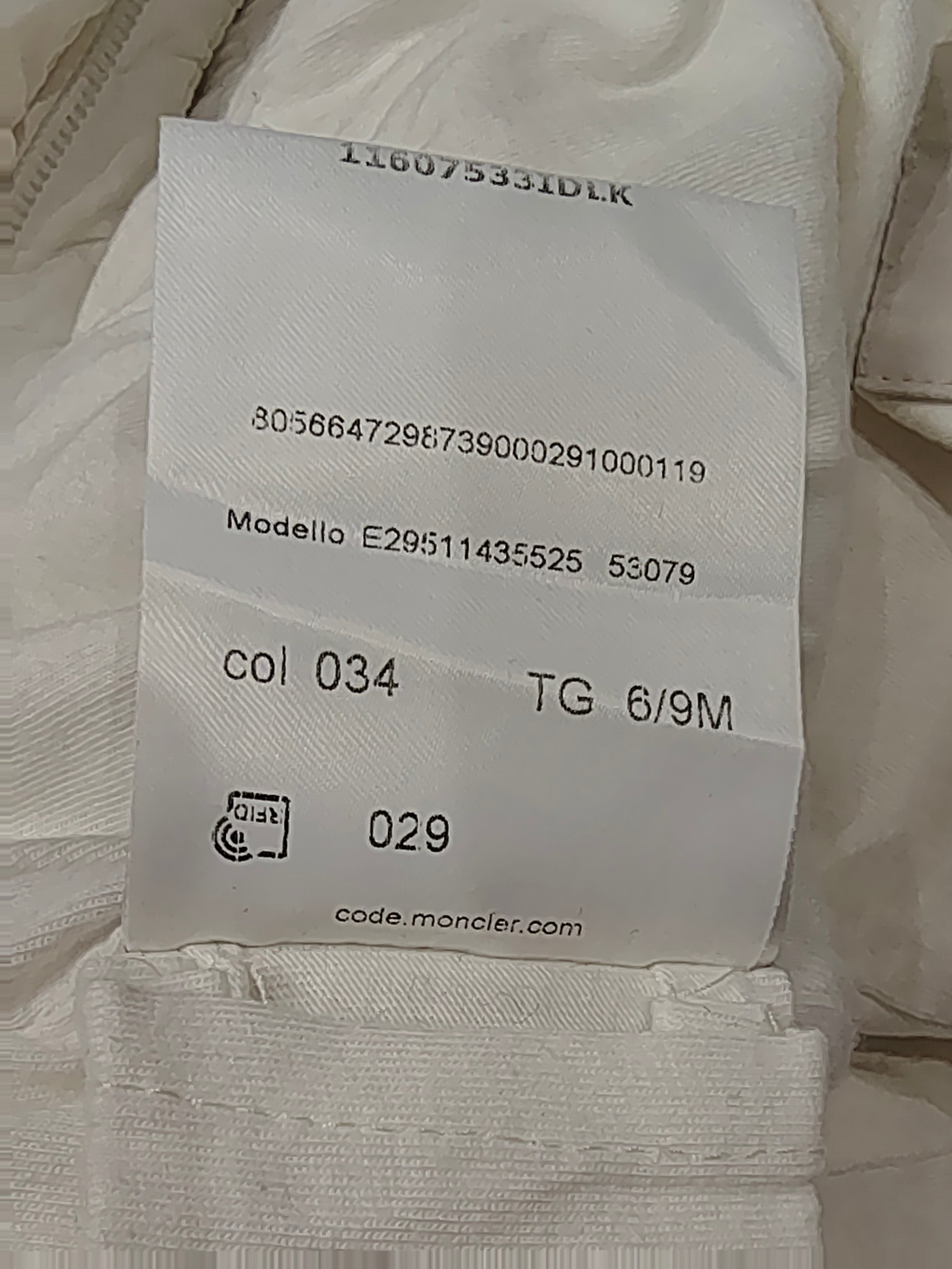 Original Moncler Enfant "New Jean" Baby Luxury Goose Down Snowsuit with Real Fur & Booties (6-9 Months / 68 cm)