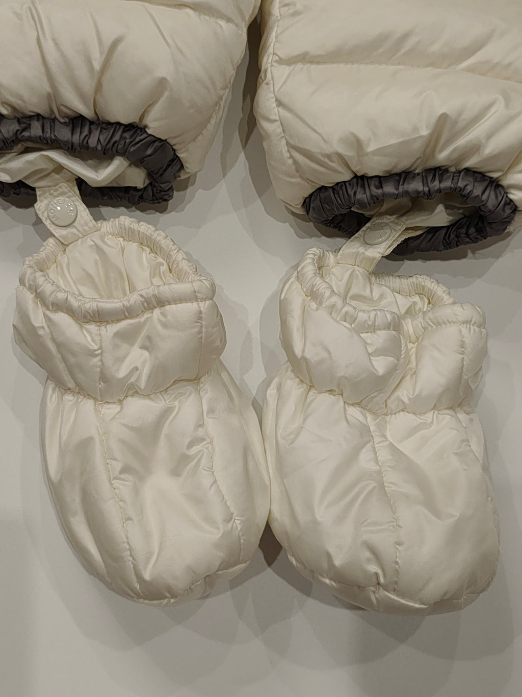 Original Moncler Enfant Baby Luxury Down Snowsuit Set with Mittens & Booties (6-9 Months)