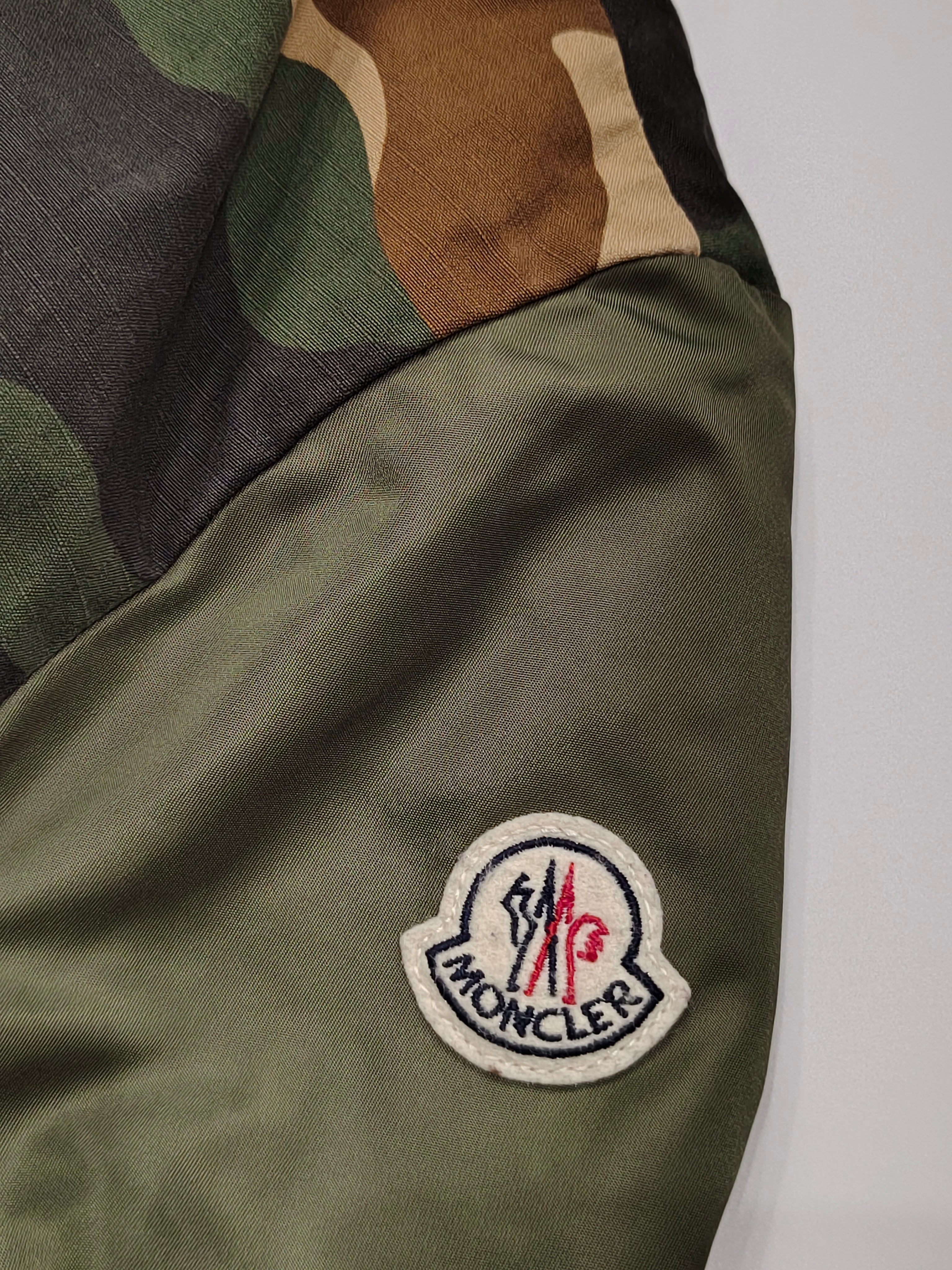 Original Moncler Enfant "Jupiter" Kids Luxury Camouflage Varsity Bomber Jacket (12 Years / 152 cm)
