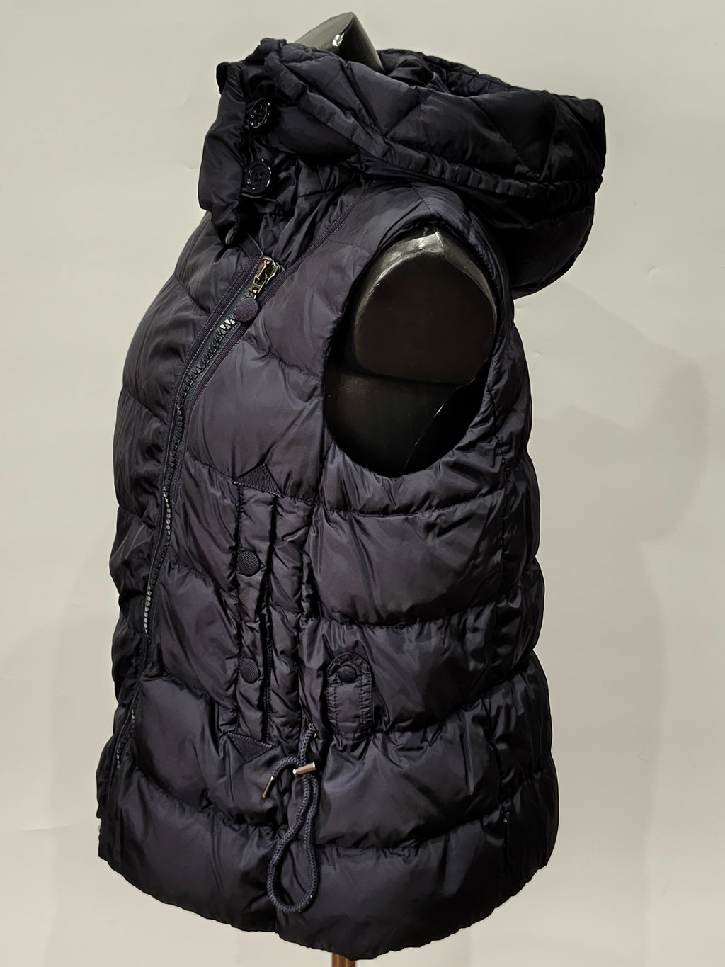 Original Moncler "Laurie" Women's Luxury Asymmetrical Down Puffer Vest (Size 2 / Medium)