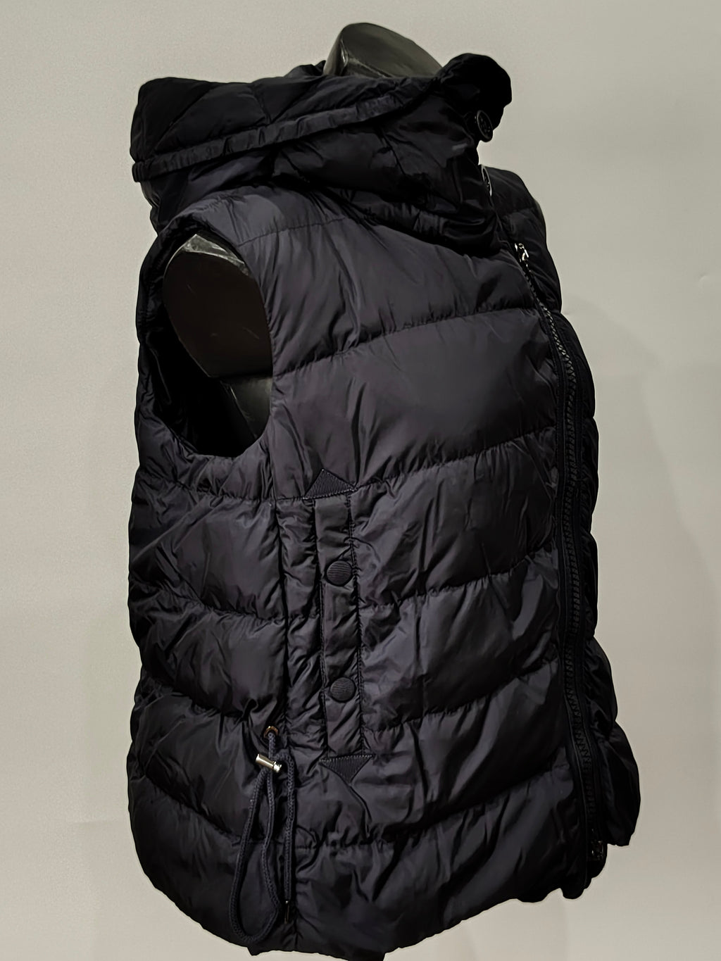 Original Moncler "Laurie" Women's Luxury Asymmetrical Down Puffer Vest (Size 2 / Medium)