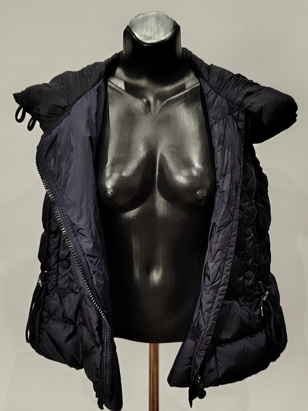 Original Moncler "Laurie" Women's Luxury Asymmetrical Down Puffer Vest (Size 2 / Medium)
