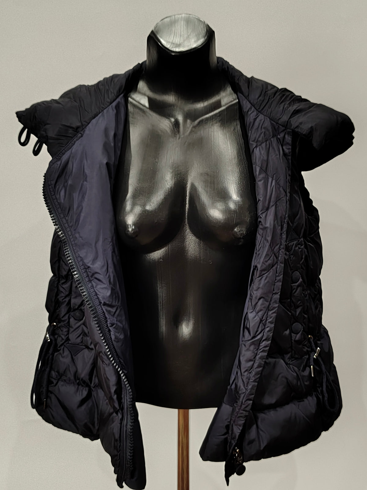 Original Moncler "Laurie" Women's Luxury Asymmetrical Down Puffer Vest (Size 2 / Medium)