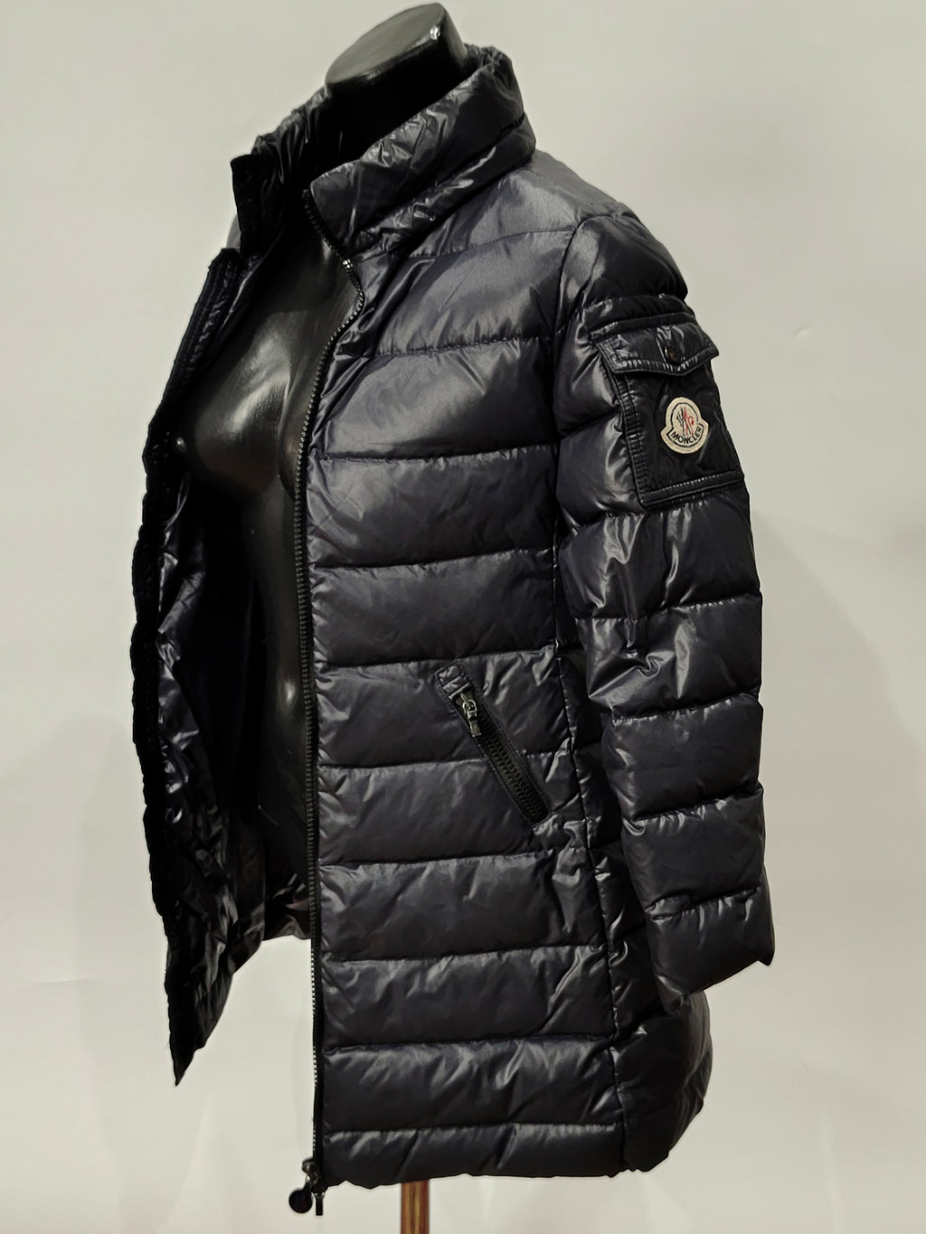 Original Moncler Enfant "Moka" Girls Luxury Long Down Coat (8 Years / 130 cm)