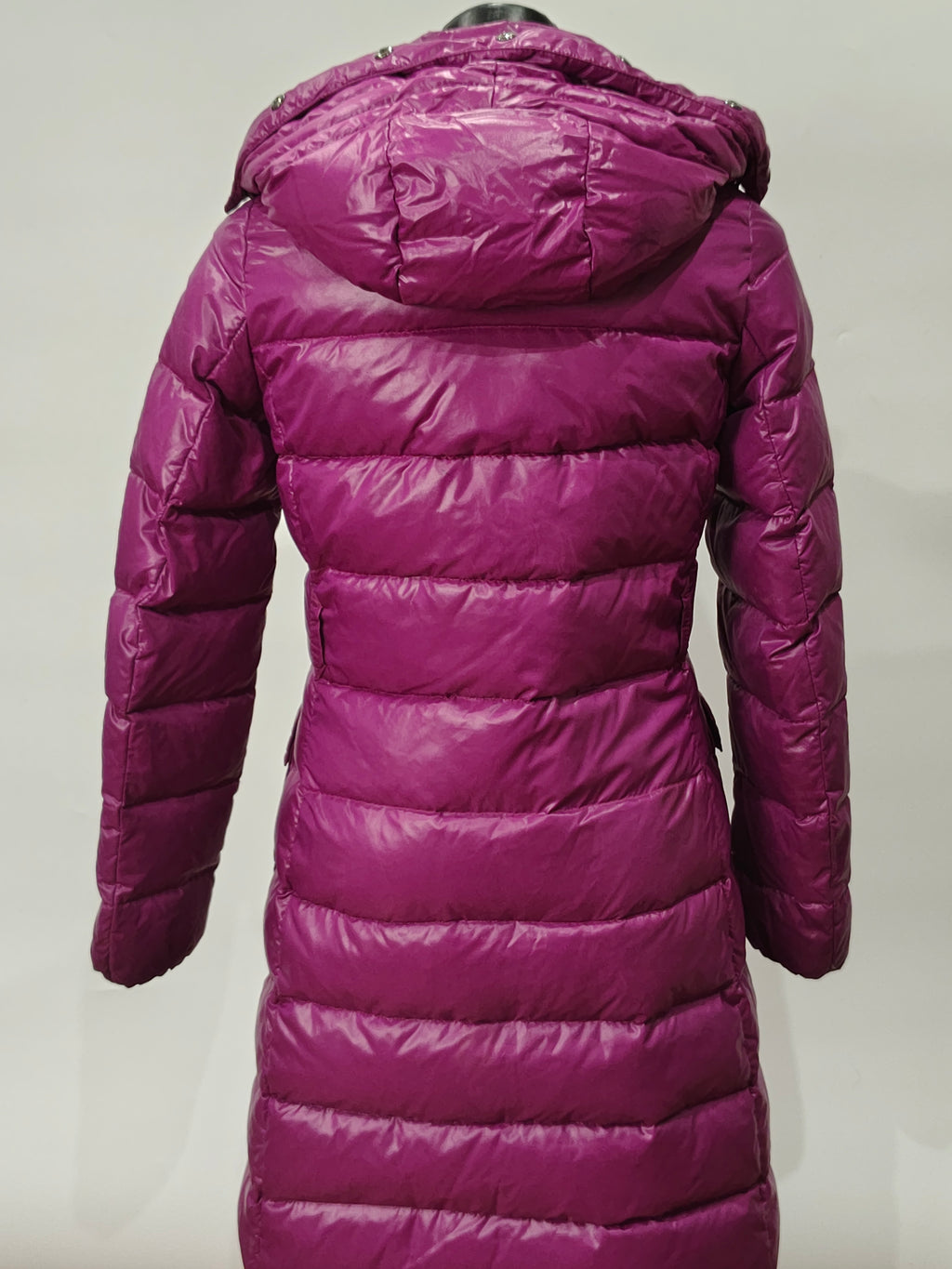 Original Moncler Enfant "Hamuta" Girls Luxury Glossy Purple Down Coat (14 Years / 164 cm)