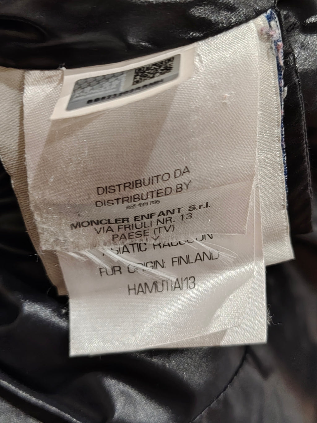 Original Moncler Enfant "Hamuta" Girls Luxury Glossy Purple Down Coat (14 Years / 164 cm)